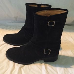 Black Suede Italian Boots